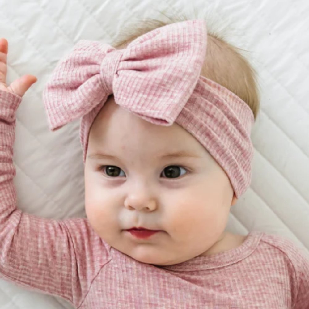 Little Sleepies Mauve Bow